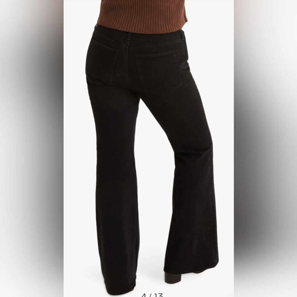 Madewell The Perfect Vintage Flare Jean Black Sherborn Wash High Rise- 33/16 - Picture 3 of 15
